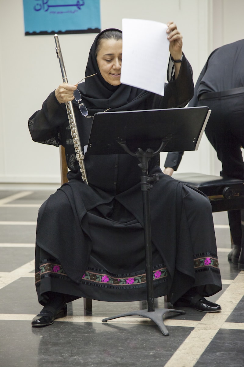 آذین موحد azin movahed iran flute society نگارخانه دانشگاه تهران پردیس هنر های زیبا